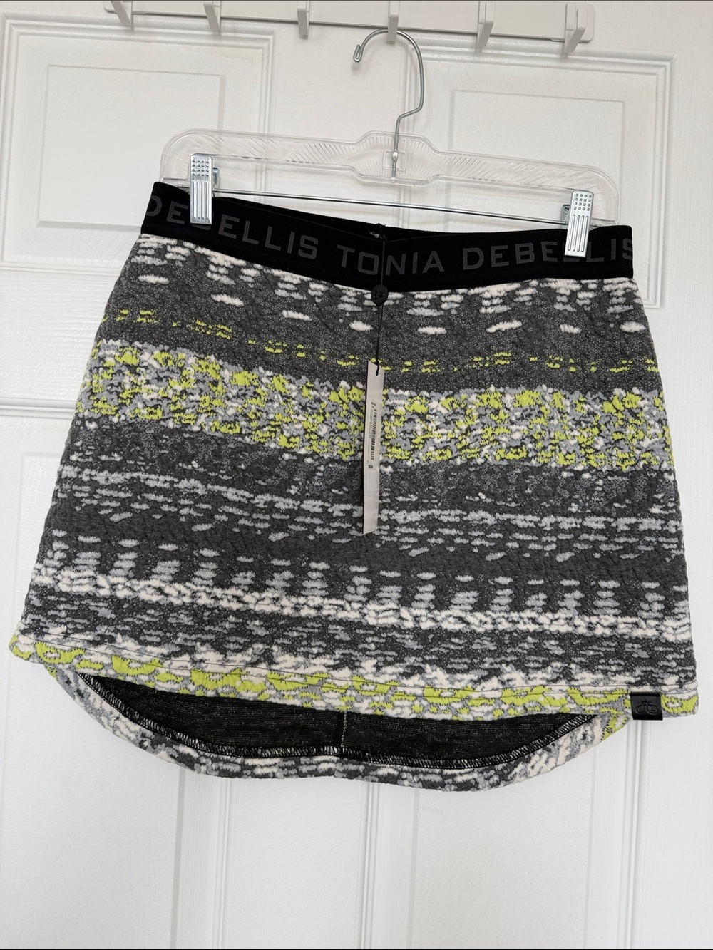 NWT Tonia DeBellis Sienna Ski Skirt Neon Multi M